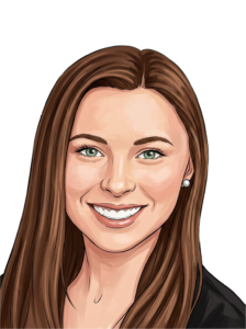 Illustrated portrait of Jessica Morris, Administration Assistant at The Edison School