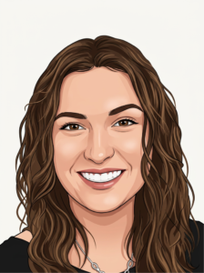 Illustrated portrait of Lily Bergeron, Educator at The Edison School