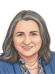 Illustrated portrait of Robyn Wilson, Educator at The Edison School